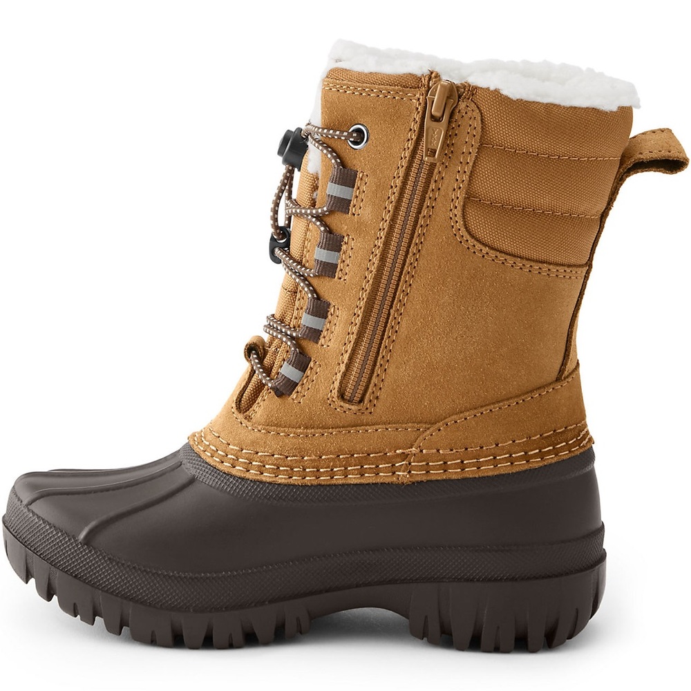 Lands End NWT big girls size 4 Sherpa fleece lined boots - Picture 4 of 14